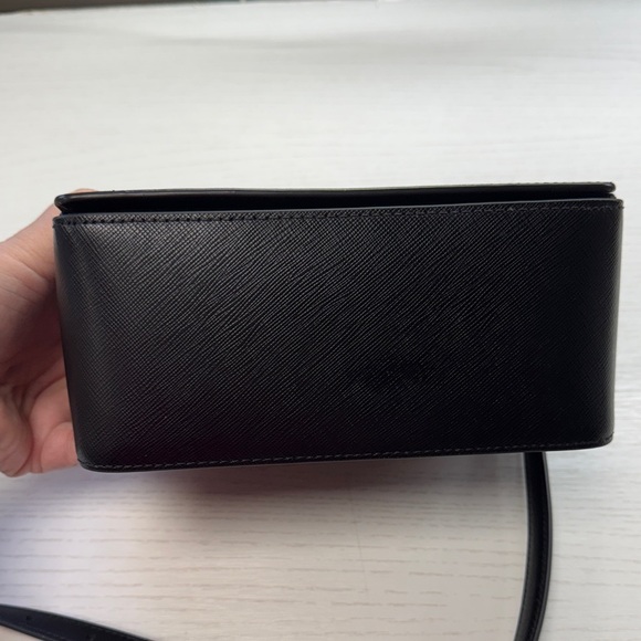 Kate Spade Reegan Top Handle Black Crossbody Bag with Gold Accents - Picture 9 of 17